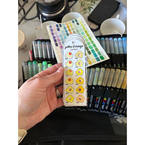 New 240-Color GuangNa Acrylic Brush Marker Set – Excellent Condition - Picture 13 of 14